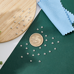 40 шт. 925 бусины-разделители из стерлингового серебра&nbsp;STER-DC0001-29