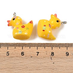 Рождественские подвески из непрозрачной смолы RESI-H043-02P