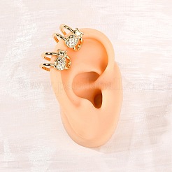 Серьги-манжеты из циркония EJEW-D328-06G-01