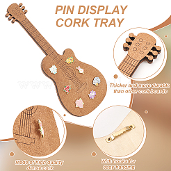 Деревянная настенная витрина для ювелирных изделий пробковый поднос AJEW-WH0348-466E