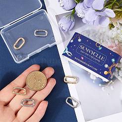 8 шт. 2-х цветные латунные кольца для пружинных затворов&nbsp;KK-SC0005-56