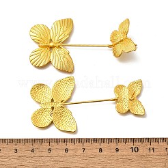 Латунные серьги-гвоздики с подвесками в форме бабочки&nbsp;EJEW-H156-02G