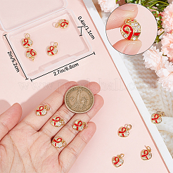 15 шт. Латунные подвески с микропаве KK-BBC0010-36