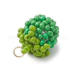 Подвески в виде томатов из стеклянных бусин&nbsp;PALLOY-MZ01081-01