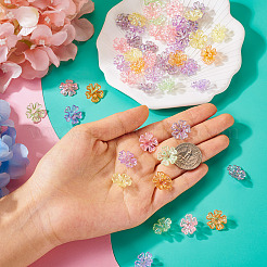 240 шт. 6-цветные прозрачные акриловые колпачки с УФ-покрытием&nbsp;OACR-TA0002-95