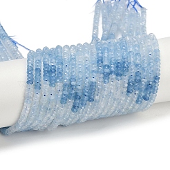 Природные Аквамарин бисер нитей G-P553-F10-02