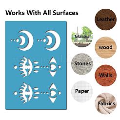 Акриловая серьга ручной работы шаблон DIY-WH0359-016