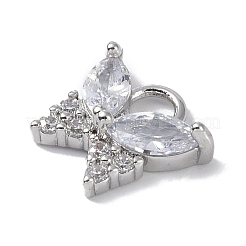 Покрытие стойки латунь микропаве прозрачные кубические циркониевые подвески&nbsp;KK-E110-10P