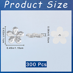 300шт полупрозрачные кабошоны из смолы RESI-GF0001-13B