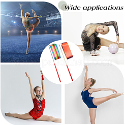 2 шт. 2-х видов поликоттоновых танцевальных лент с палочкой&nbsp;AJEW-CN0001-71