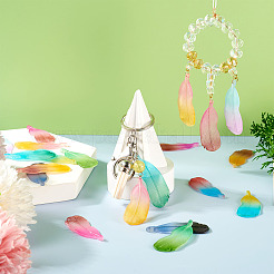 20 шт. подвески из матового акрила двух цветов&nbsp;FACR-TA0001-07