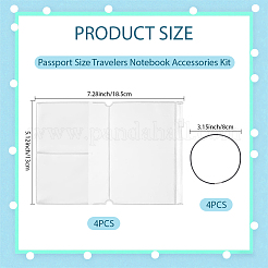 4 шт. нейлоновые эластичные веревки для блокнота путешественника&nbsp;AJEW-CP0008-97