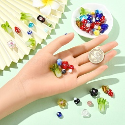 60 шт. 10 нити бусин лэмпворк ручной работы&nbsp;LAMP-YW0001-32