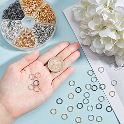 630 шт. 5-х цветные железные витые соединительные кольца IFIN-CA0001-47