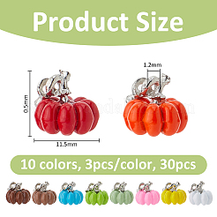 30 шт. 10 цвета окрашенные распылением подвески из сплава FIND-FH0011-37