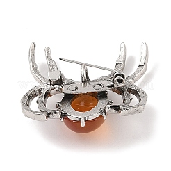 Броши из натурального красного агата G-A224-01AS-15