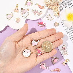 9шт 9 стиля подвески из сплава с эмалью&nbsp;ENAM-YW0008-11