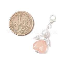 Акриловые подвески в форме сердца ангела HJEW-JM03655-03