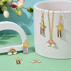 Подвески из сплава эмали 40шт 4 стиля&nbsp;ENAM-LS0001-13LG