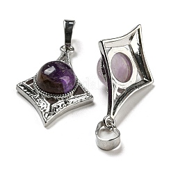 Подвески из натурального аметиста &nbsp;G-P517-03P-03