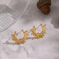 Винтажные серьги-кольца в европейском стиле из нержавеющей стали 304.&nbsp;KG5327-1