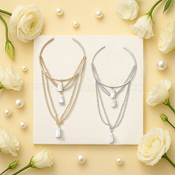 2 шт. 2 цвета железные браслеты на плечо для женщин&nbsp;AJEW-HY0002-62