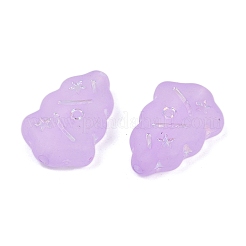 Матовые прозрачные акриловые бусины&nbsp;X1-OACR-P029-04B-02