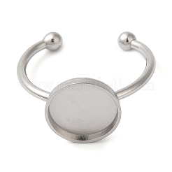 Некорневая нержавеющая сталь 304 с плоским круглым кольцом-оправой STAS-I306-05C-P