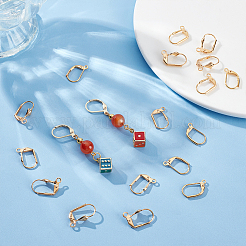 30шт 3 стиля латунные серьги с рычагом KK-UN0002-38