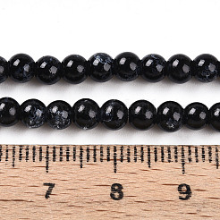 Выпечка окрашенные стеклянные бусины пряди&nbsp;DGLA-N003-4mm-A10