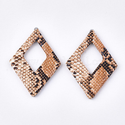 Большие подвески из искусственной кожи WOVE-S118-13E