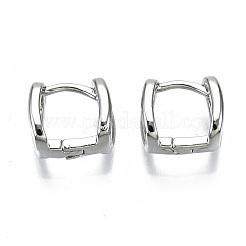 Латунные серьги обруча EJEW-S201-245P