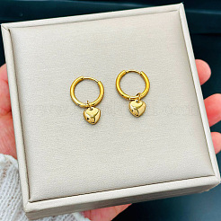 Серьги-кольца в форме сердца из нержавеющей стали 304&nbsp;FS-WGDB01D-01