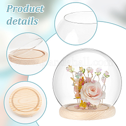 Стеклянная круглая крышка&nbsp;AJEW-WH0314-447A-01