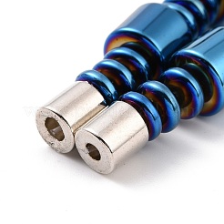 Браслет из бусин из синтетического гематита и латуни с магнитными застежками SJEW-G079-01