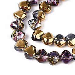 Гальванизируйте прозрачное стекло бисер нитей EGLA-N017-05A-A10