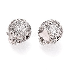 Латунные микро проложить кубического циркония бусы&nbsp;ZIRC-S053-YS040-3