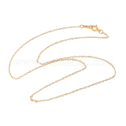 Латунные кабельные цепочки ожерелья для женщин и мужчин&nbsp;NJEW-Z068-02G-01