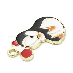 Подвески из эмалевого сплава с покрытием из легкого золота&nbsp;ENAM-L041-06C