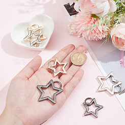 12шт 6 стиля пружинные кольца из цинкового сплава FIND-NB0005-52