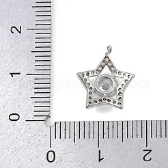 Латунные микро проложить кубического циркония подвески&nbsp;KK-S339-03P