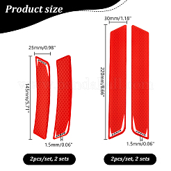4 комплект 2 стилей водонепроницаемых светоотражающих наклеек на автомобиль из эпоксидной смолы FIND-GA0003-47A