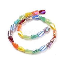 Стеклянные бусины с гальваническим покрытием &nbsp;EGLA-C004-12