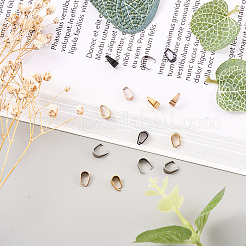 40 шт. 4 стиля вакуумного покрытия PVD из нержавеющей стали 304 с защелкивающимися дужками&nbsp;STAS-YS0001-12