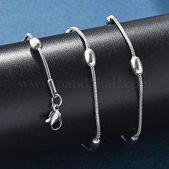 Не тускнеющие ожерелья из нержавеющей стали 304 в виде змеи&nbsp;NJEW-G313-15P