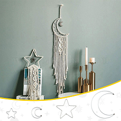 20 шт. 4 стиля железного кольца для самодельной плетеной сети/паутины с перьями&nbsp;IFIN-SP0001-52