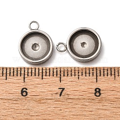 201 оправа для подвески из нержавеющей стали в форме кабошона&nbsp;STAS-D379-04C-P