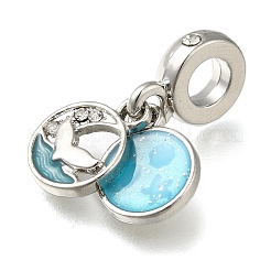 Подвеска из эмалированного сплава с покрытием из сплава в европейском стиле PALLOY-A009-20P