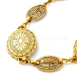 Ремни из сплава с цветочным звеном AJEW-U019-02KCG-01