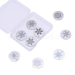 9 шт. рождественские подвески из нержавеющей стали 304 STAS-CJ0001-147